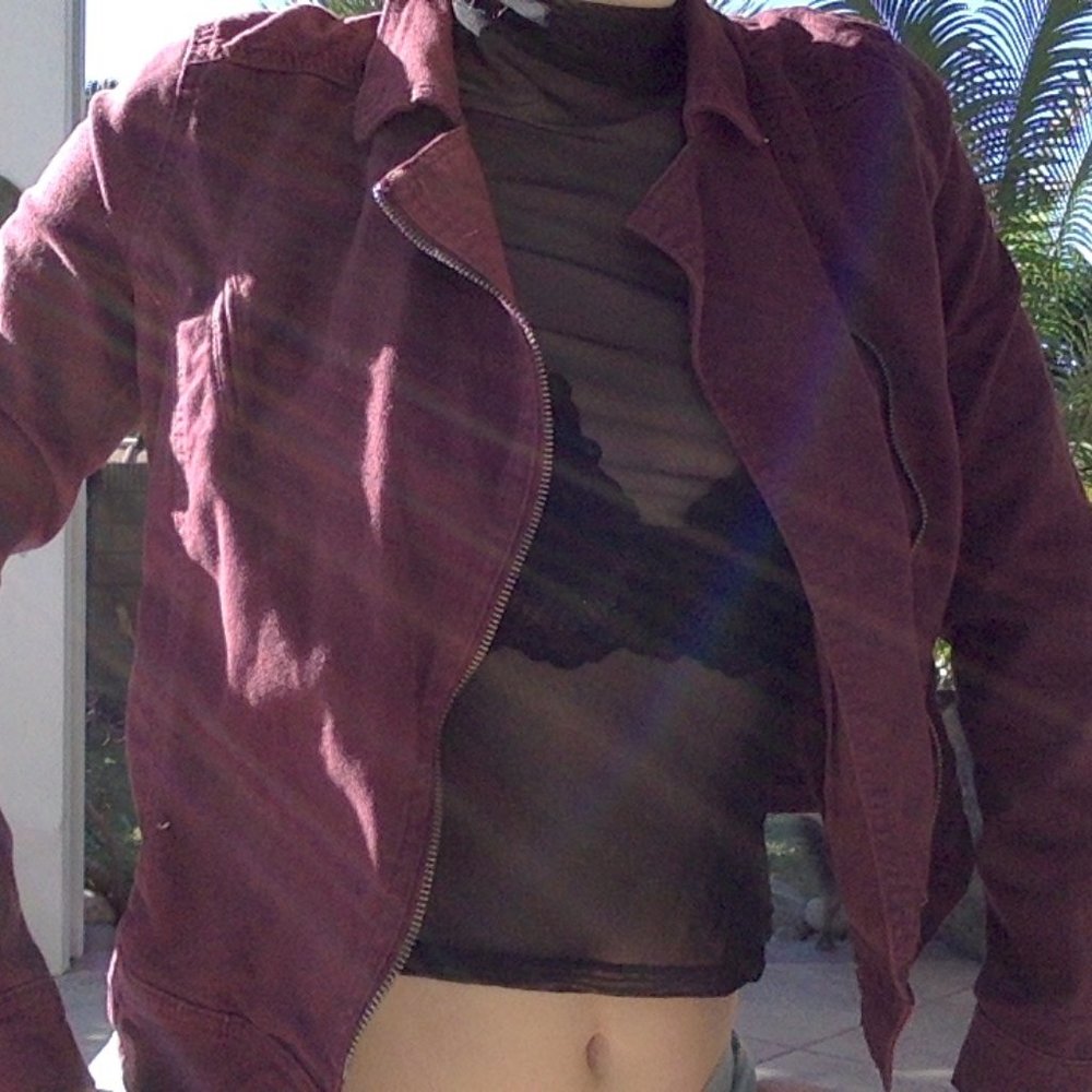 Cotton on burgundy jacket